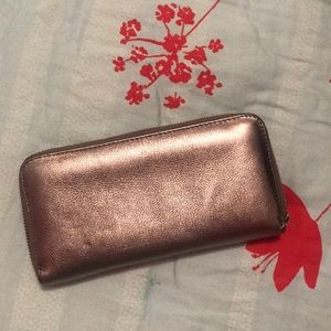 Gold Fossil Wallet